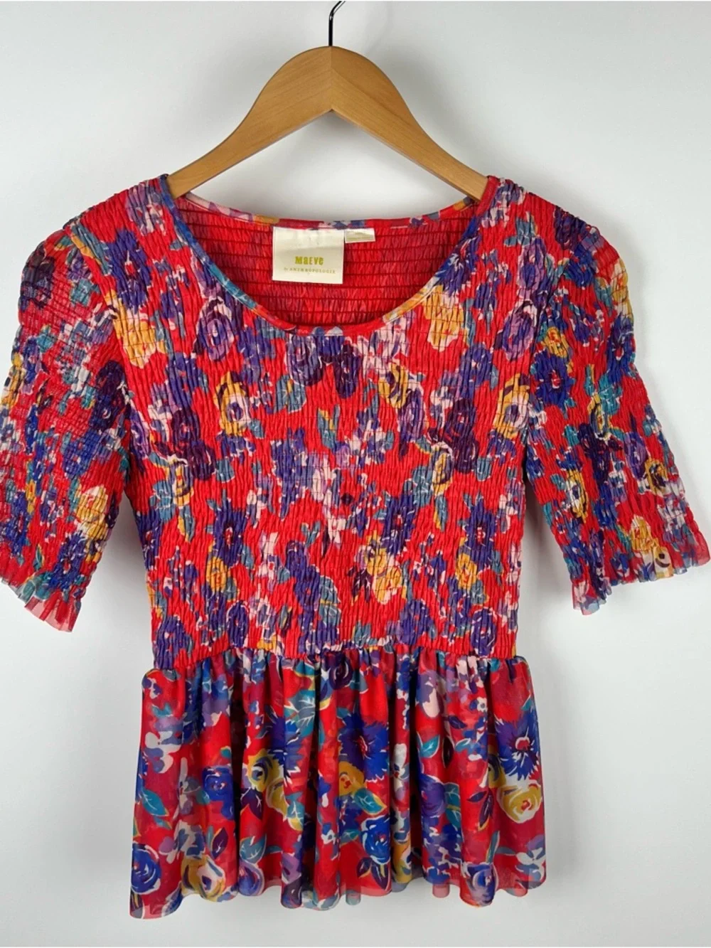Anthropologie bright red
